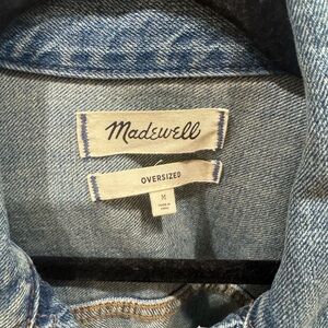 Madewell Oversized Jean Jacket. Size Medium.